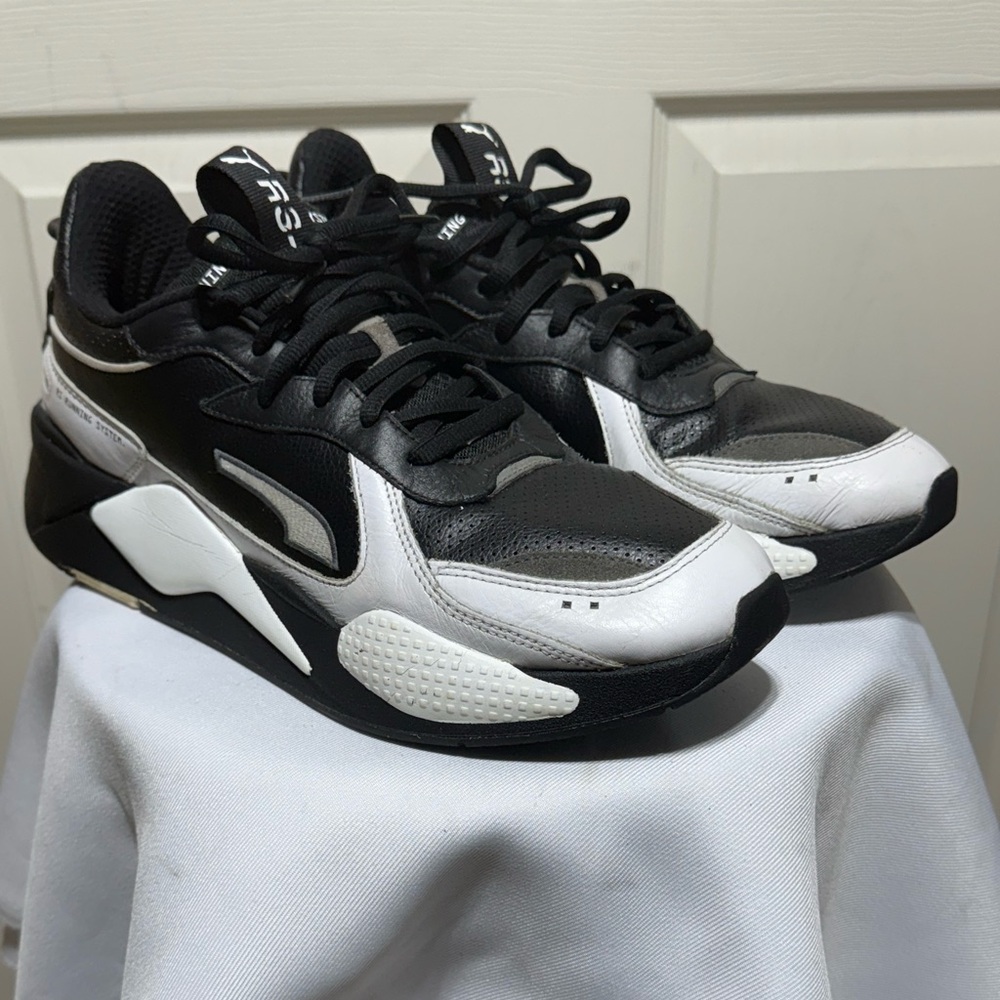Puma RSX Running System Sneakers Black/White Men’s Size 13 (374486-01)